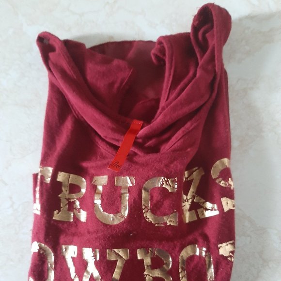 Maroon/Gold Trucks Cowboys Country Music TankTopL - Picture 1 of 4